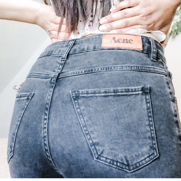 Acne Studios Denim - Acne High Rise Black Vintage Skinny Jeans Sz 6